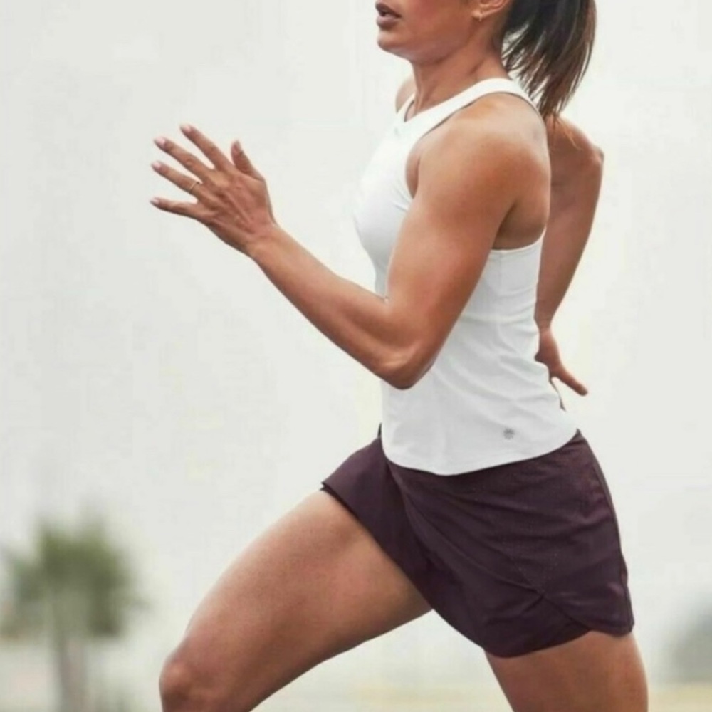 Athleta Run With It Skort in Agate Purple.